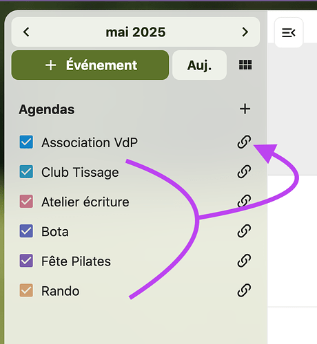 Agenda commun