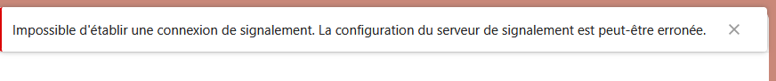 Erreur signalement